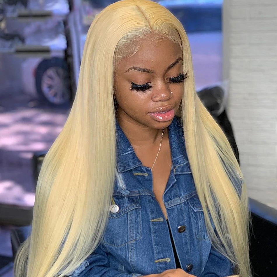 613 Blonde HD Transparent Lace Frontal Human Hair Wigs Tuneful 613 Malaysian Bone Straight 13x4 13x6 Lace Front Human Hair Wigs