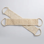 Natural Sisal Long Back Scrubber with Rope, Deep Cleaning Exfoliating Bath Towel Strip, Body Massage Loofah for Shower Spa Home