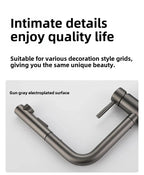 Hot Cold Touch on Kitchen Faucets Stainless Steel Pull Out Kitchen Sink Mixer Tap Black Smart Sensor Touch Kitchen Sink Faucet