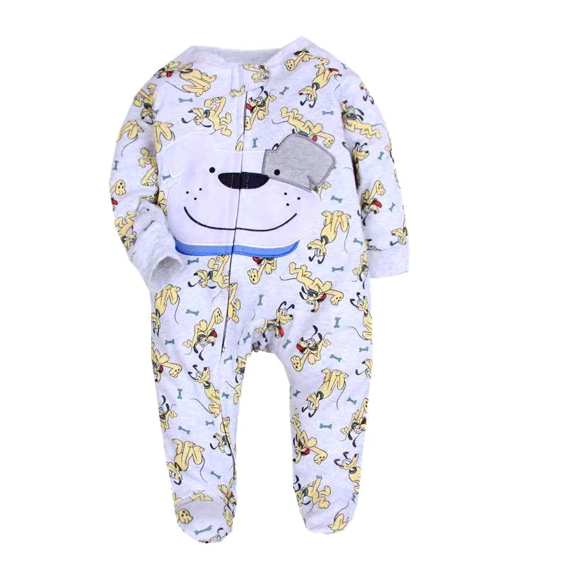 New Style Baby Boys Romper Soft Cotton 0-12M Dinosaur Design Lovely Boy Clothes Spring Autumn Long Sleeve Overalls Jumpsuit
