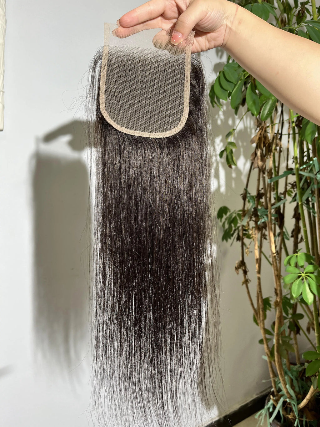 13x4 Lace Frontal Brazilian Straight Human Hair 5x5 Lace Closures Only Pre Plucked Natural Color Remy Hair 8-22 Inch