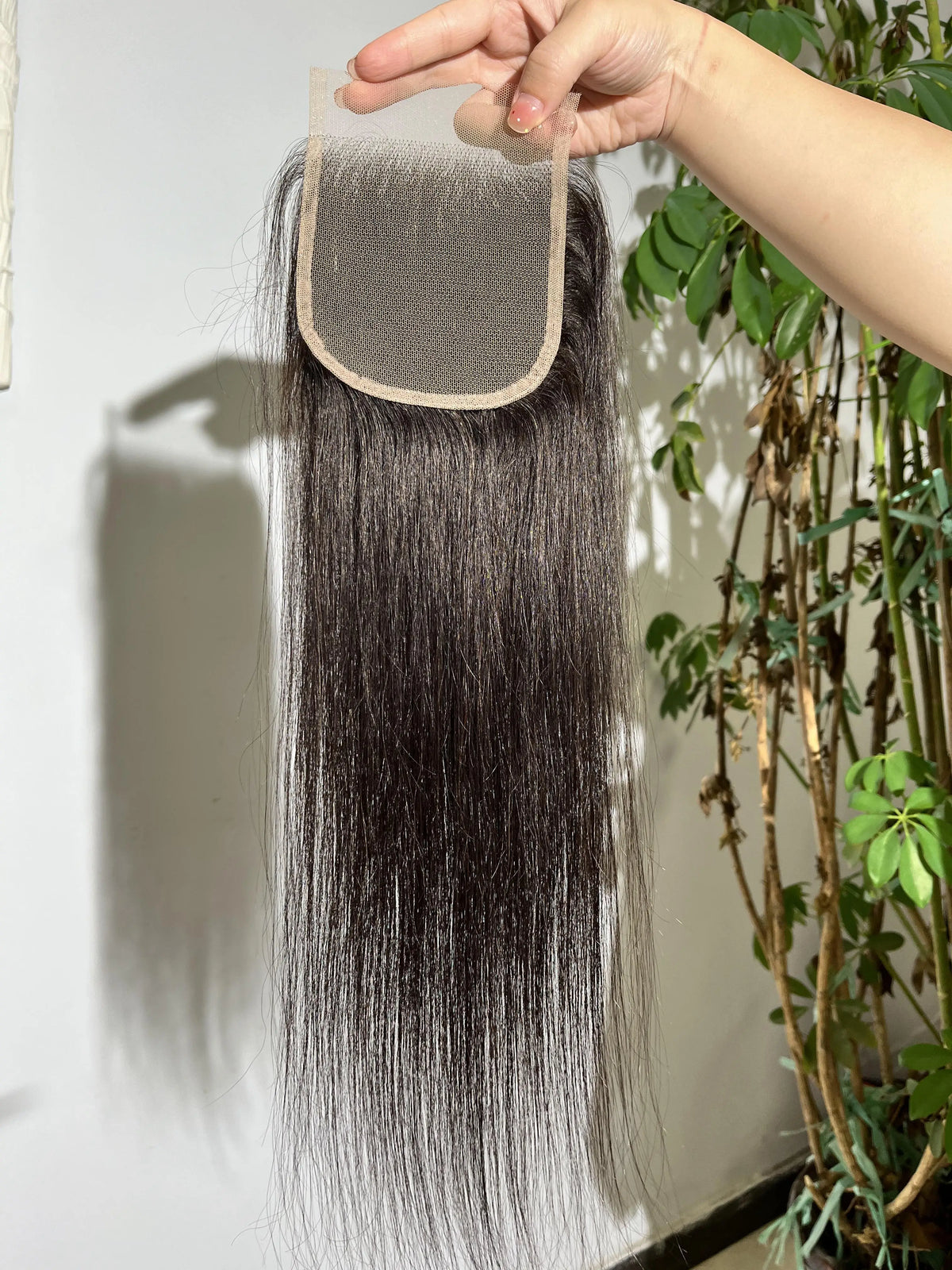 13x4 Lace Frontal Brazilian Straight Human Hair 5x5 Lace Closures Only Pre Plucked Natural Color Remy Hair 8-22 Inch