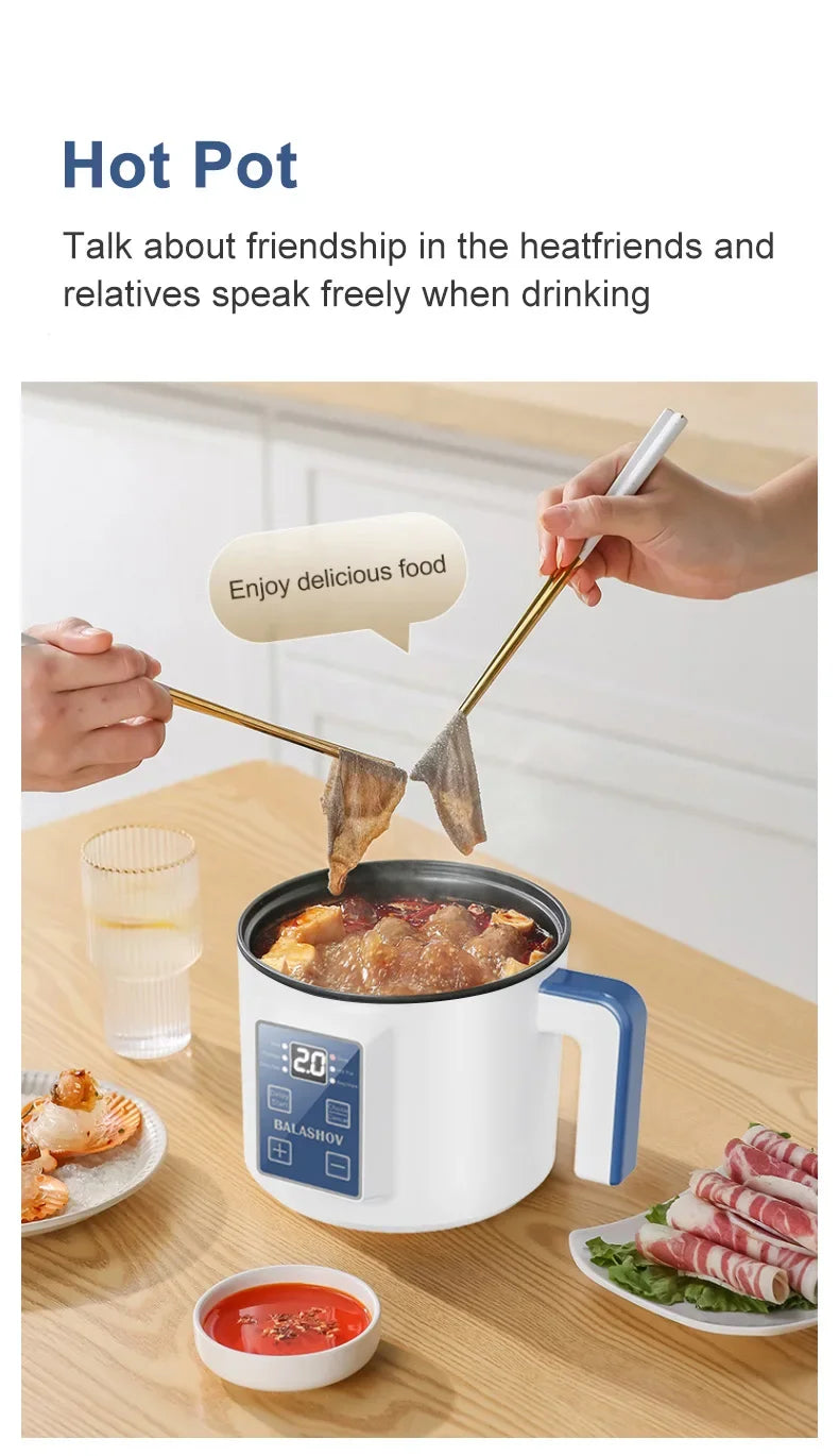 Mini Electric Rice Cooker Double Layer Multi Cooker Non-Stick Smart Single MultiCooker Steamed Rice Pot for Home Electric Cooker