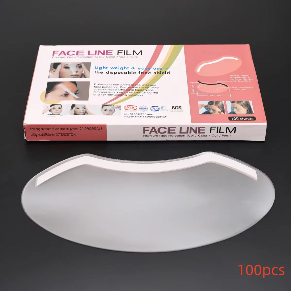 50/100 PCS Disposable Shield Safety Face Shield Microblading Protective Shower Eye Shields Masks for Hairspray Salon Supplies