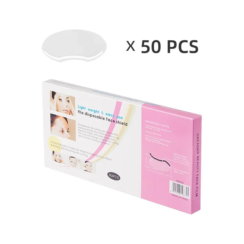 Disposable 50PCS Eyebrow Microblading Permanent Makeup Shower Visors Face Shields Masks for Hairspray Salon Tattoo Supplies