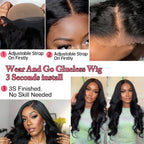 250 Density 100% Human Hair Body Wave 5x5 Glueless Lace Frontal Wigs 13x6 HD Lace Front Wig 40 Inch 13x4 Brazilian Black Clourse