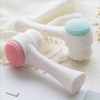 Silicone Face Cleansing Brush Double-Sided Facial Cleanser Blackhead Removal Pore Cleaner Exfoliator Face Scrub Skin Care Tool