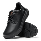 Fitville Men'S Shoes Wide Width Leather Slip-On Casual Shoes Lightweight For Swollen Feet With Arch Support Pain Relief