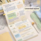 Grid Notepad B5 Sketch Book Notebooks Leaf Notebook Diary Flip Stationery Journal Writing Pads Office School Supplies