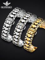 OUPINKE Original Stainless Steel Watchband for Men Watch Universal Watch Strap