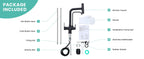 3 Way Pure Water Filter Kitchen Faucets Black Pull Out Filter Kitchen Sink Faucet Hot Cold Mixer Tap Pull Down Kitchen Faucet