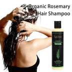 220ml Tgideas Organic Rosemary Hair Growth Shampoo Hydrolyzed Keratin Nourish Scalp Reduce Loss Unisex Shampoo Dry Fragile Hair
