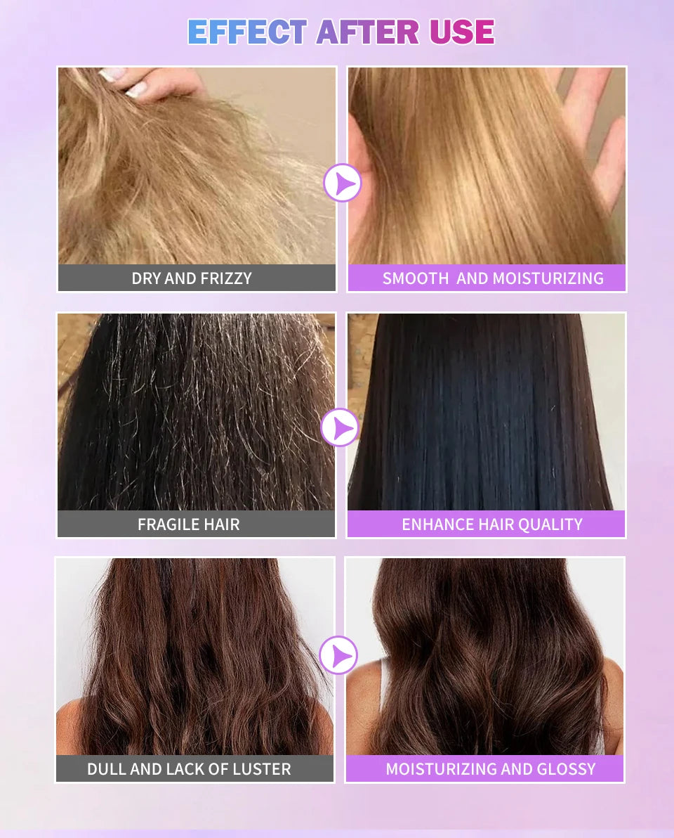 3IN1 Keratin Complex Oil Hair Vitamins Capsule Smooth Silky Hair Mask Repair Thermal Protection Hair Serum Oil Anti Hair Loss