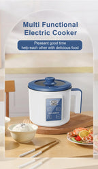 Mini Electric Rice Cooker Double Layer Multi Cooker Non-Stick Smart Single MultiCooker Steamed Rice Pot for Home Electric Cooker