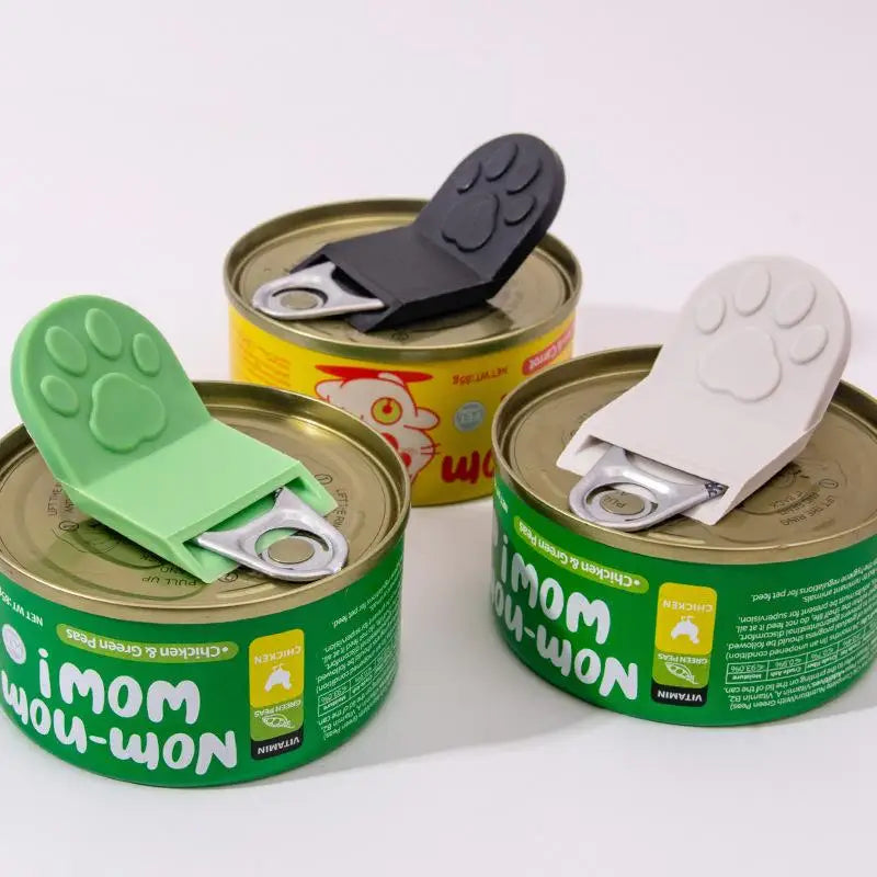 New Cute Cat Shape Pet Can Opener Portable Manual Can Opener For Wet Cat Food Cans And Pet Food Jars Easy Ring Pull Opener Tool