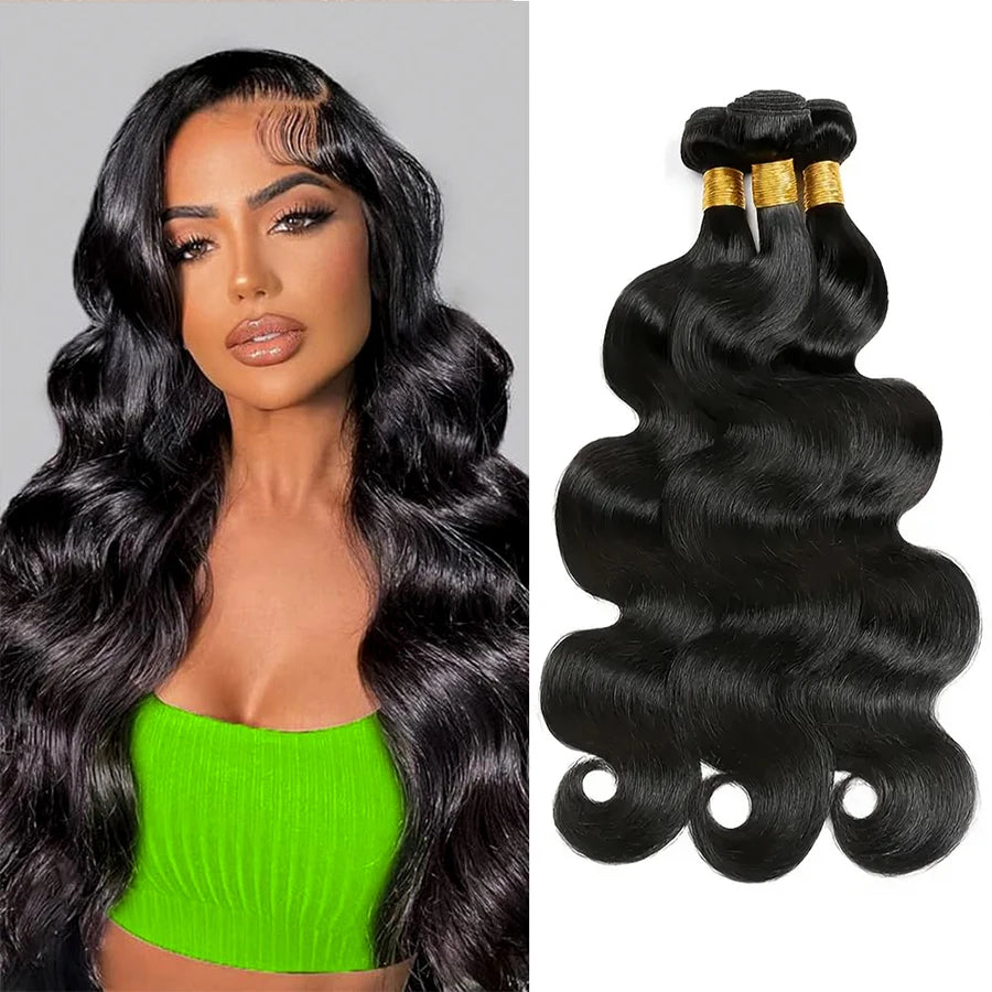 12A Grade Brazilian Body Wave Human Hair Bundles Brazilian Virgin Hair 14-30 Inch Double Weft Remy Hair Bundles