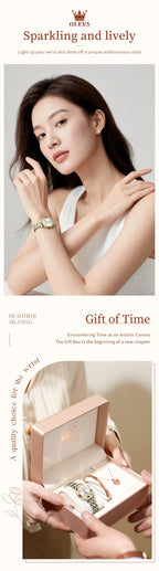 OLEVS 9946 Women Watch Auto Date Stainless steel Waterproof Luminous Automatic Mechanical Watch