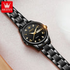 OLEVS 5563 Top Woman Watch Classic Business Diamond Scale Calendar Waterproof Ladies Wristwatch Original Quartz Watch for Women
