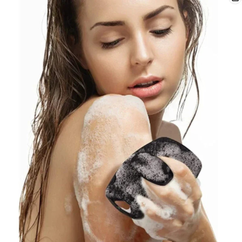 Exfoliating Silicone Bath Brush Portable Massage Bath Brush Body Scrubber Shower Gel Skin Washing Massage Brush Gadget Bathroom