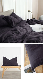 Linen Pillow Cases 100% French Natural Flax Soft Linen Envelope Pillowcases for Throw Pillows Soft and Durable All Season