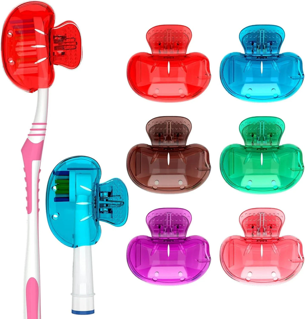 Toothbrush Covers Portable Toothbrush Protector Coverings Clips Tooth Brush Storage Head Cover Cap Tooth Brush Covers for Kids