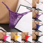 Sexy Solid Women's Underpants Low Waist  Thong Breathable Panties Lace Briefs Underwear Sexy Seamless Underwear G Strings