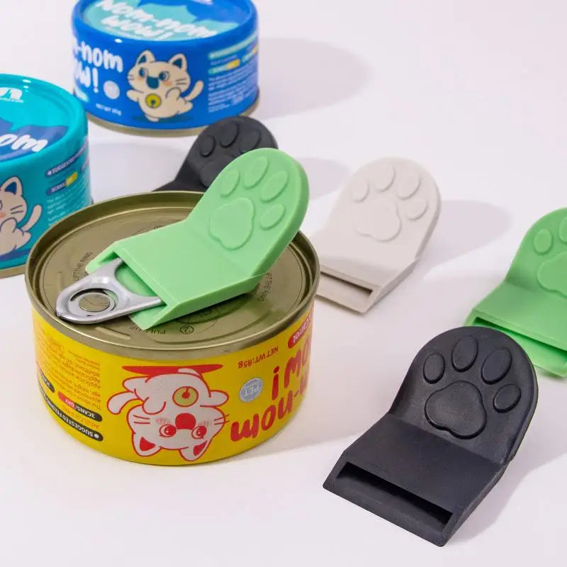 New Cute Cat Shape Pet Can Opener Portable Manual Can Opener For Wet Cat Food Cans And Pet Food Jars Easy Ring Pull Opener Tool