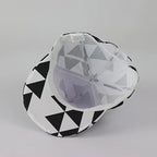 1PC DOPE Fabric triangle block print street dance hip-hop hat trend flat edge baseball hat men's and women's