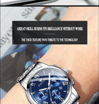 BINBOND 2pcs Couple Watches Fashion Top Brand Men Ladies for Quartz Watch Lover Waterproof Stainless Steel Watch Valentine Gift