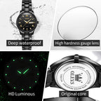 OLEVS 5563 Top Woman Watch Classic Business Diamond Scale Calendar Waterproof Ladies Wristwatch Original Quartz Watch for Women