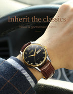 OLEVS 5568 Original Classic Man Watch Calendar Waterproof Steel Strap Luminous  Business Dress Men's Quartz Wristwatches