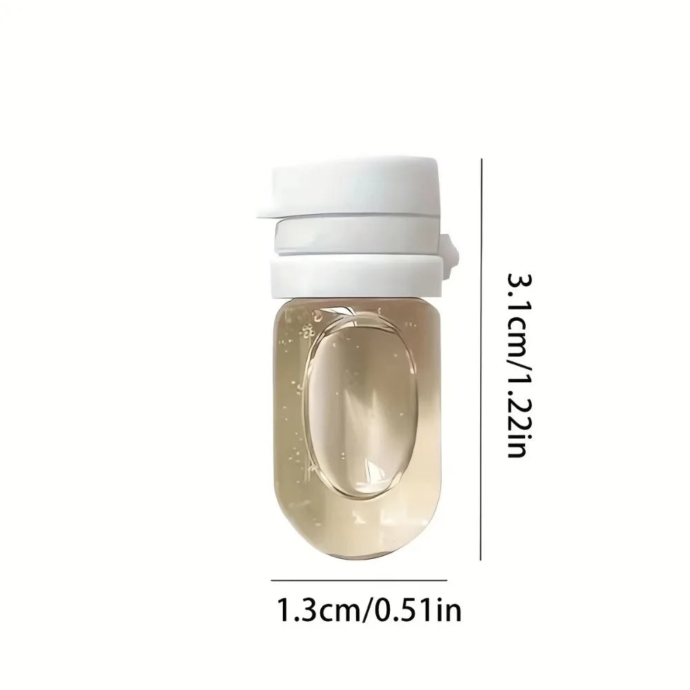 2/5PCS Clear Leak-Proof Travel Bottle for Makeup Remover & Lotion Containers Dispenser with Flip-Top Essence Bottled Separately