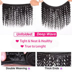 Burmese Curly Bundles with Frontal 100% Human Hair Weave Deep Wave Bundles and Closure Curly Bundles and Frontal For Extension