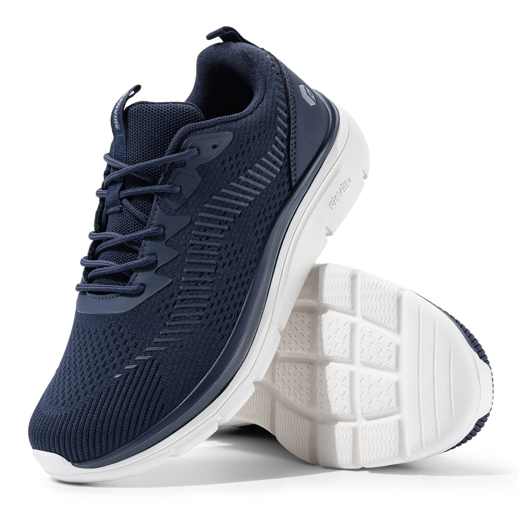 FitVille Men's Walking Shoes Lightweight Wide Men Sneakers Comfortable Casual Sports Running Shoes for Men for Plantar Fasciitis