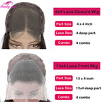 Short Bob Lace Front Wigs 613 Blonde Bob Human Hair Wig Brazilian Transparent Lace Closure Wigs For Women 150% Density Cheap Wig