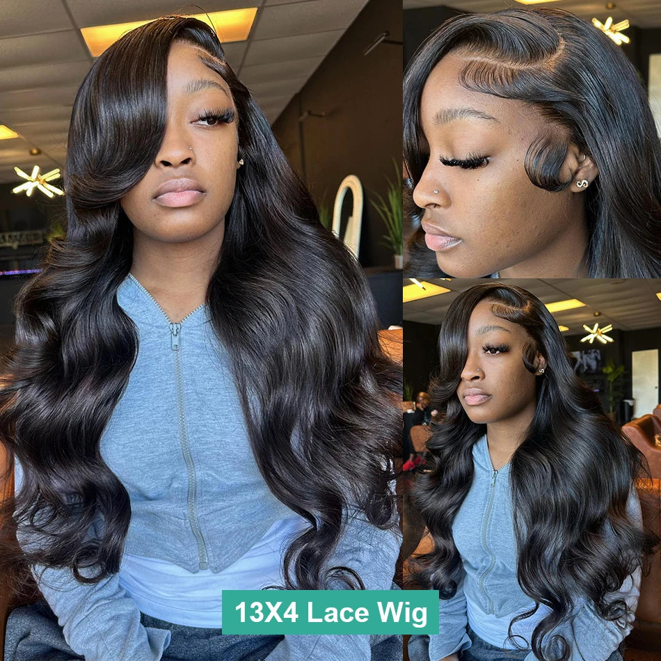 200% Real Density Body Wave ≥98% Human Hair Wigs 13x6 Hd Transparent Lace Front Wig 13x4 360 Lace Frontal Wig For Women 30 Inch