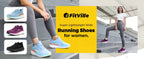 FitVille Wide Toe Box Shoes For Women Breathable Wide Fit Running Shoe Lightweight for Swollen Feet with Cushioned Relief Pain