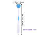 1/5PCS Tongue Scraper Oral Cleaner Brush Soft Silicone Cleaning Tongue Toothbrush Mouth Fresh Breath Scraping Hygiene Care Tools