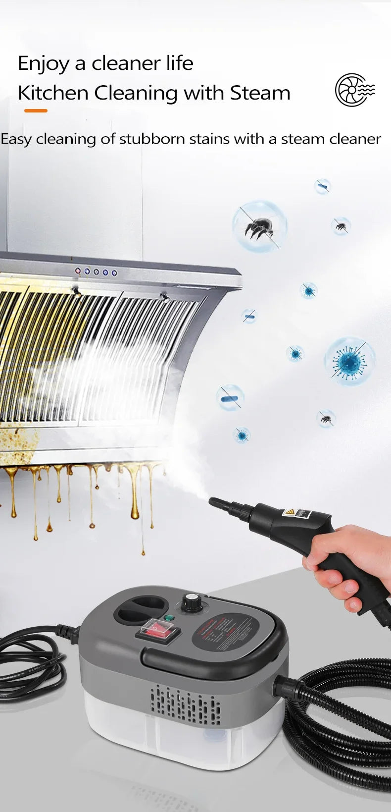 High-Pressure And High-Temperature Steam Cleaning Machine Small Household air Conditioner Cleaning Multifunctional Cleaning