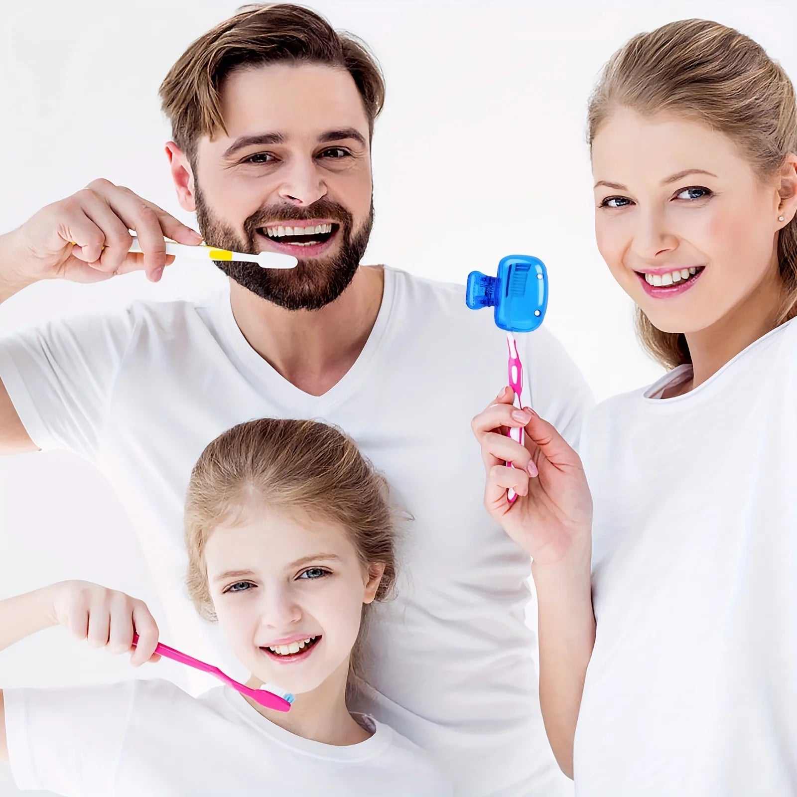 10 pieces, 5 pieces, toothbrush head storage box, toothbrush protective cap, meet daily household toothbrush head storage needs