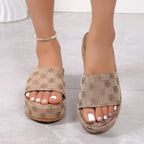 Women Platform Slippers Women Shoes Designer Flat Sandals Outdoor Floral Sandals Ladies Beach Shoes Sandalias For women