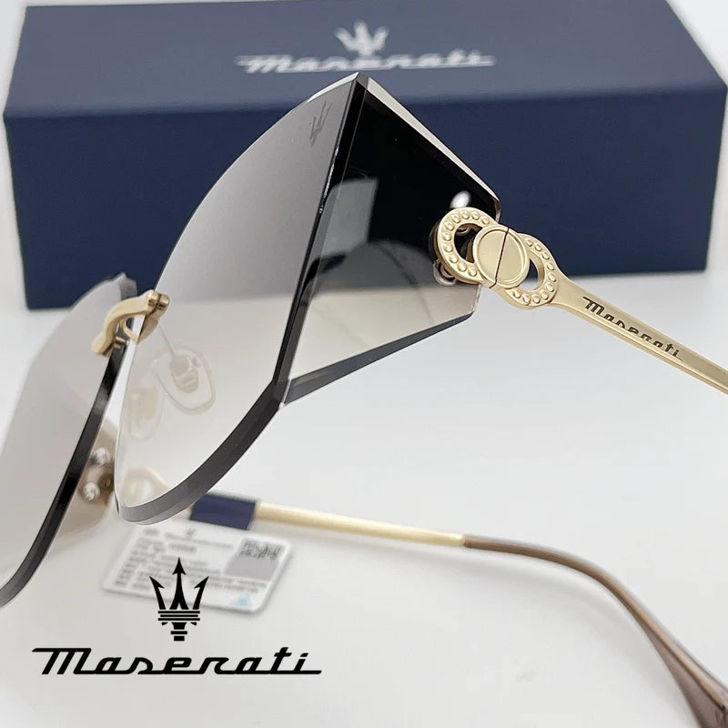 MASERATI Luxury Sunglasses Trendy Design Nylon Sunglasses UV400 Sunglasses for Driving Cycling Beach Outdoor for Men Women 20493
