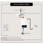Instant Water Heater 220V5500W Portable Electric Heaters for Bathroom Hot Water Shower and Home Kitchen Heating