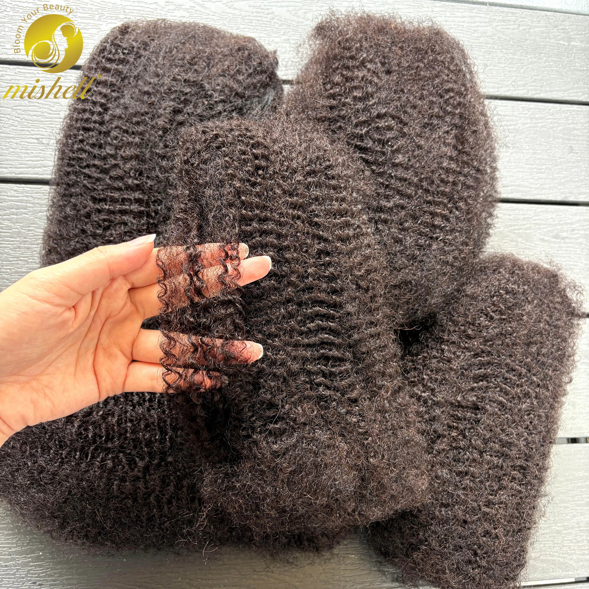 10-16Inch Natural 4C Afro Kinky Curly Bulk Human Hair Extensions No Weft Brazilian Remy Bulk for Locs Braiding Hair