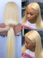 38 40 Inches 613 HD Lace Frontal Wigs 13x4 13x6 360 Honey Blonde Brazilian Straight Lace Front Frontal Human Hair Wigs for Women