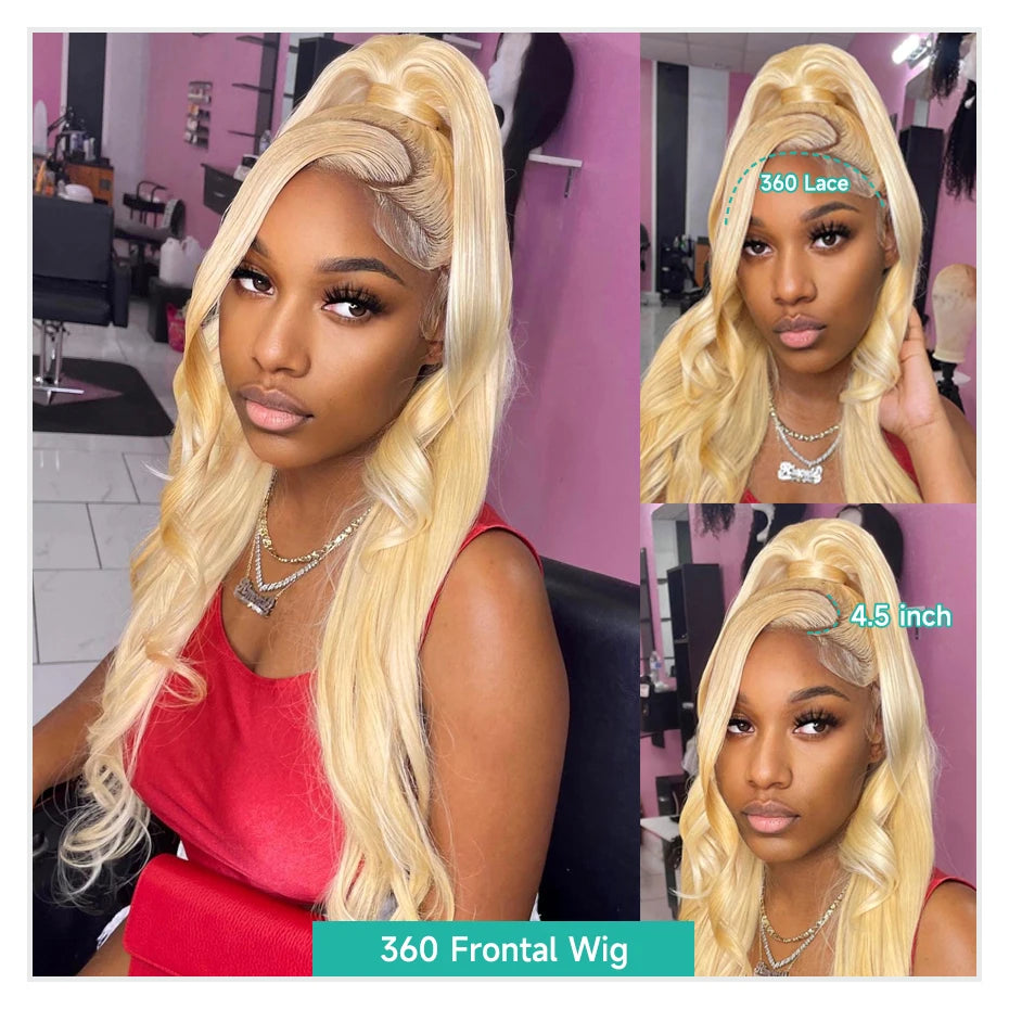 30 40 Inch 613 Human Hair Wig 13x6 Hd Lace Frontal Wigs For Women Body Wave 360 Wigs Human Hair Honey Blonde 13x4 Lace Front Wig