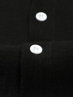 Autumn men's clothing 2025 new item men's solid color cotton and linen shirt stand up collar cardigan long sleeved casual busine