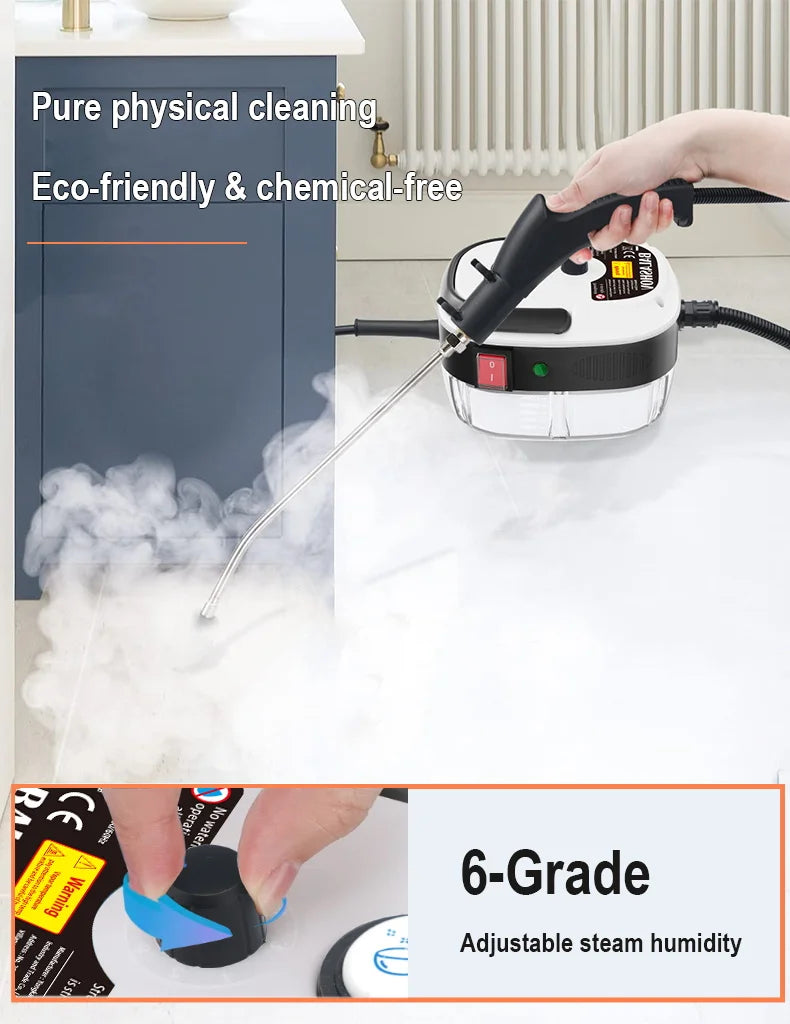 Pressure Steam Cleaner Portable Handheld Cleaner Air Conditioner Kitchen Car Hood Steam Cleaning Machine Household High