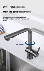 Hot Cold Touch on Kitchen Faucets Stainless Steel Pull Out Kitchen Sink Mixer Tap Black Smart Sensor Touch Kitchen Sink Faucet