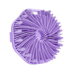 1PCS Bath Soft Silicone Back Brush Bath Shower Sponge Scrubbing Brush with Handle Exfoliating Scrub Skin Massager  Brushes